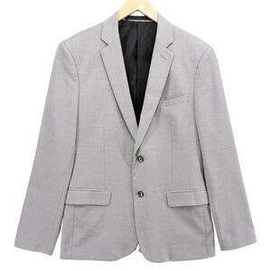 RW & Co Slim Fit Blazer Jacket Mens Light Grey Single Breasted Sports Coat Sz 40